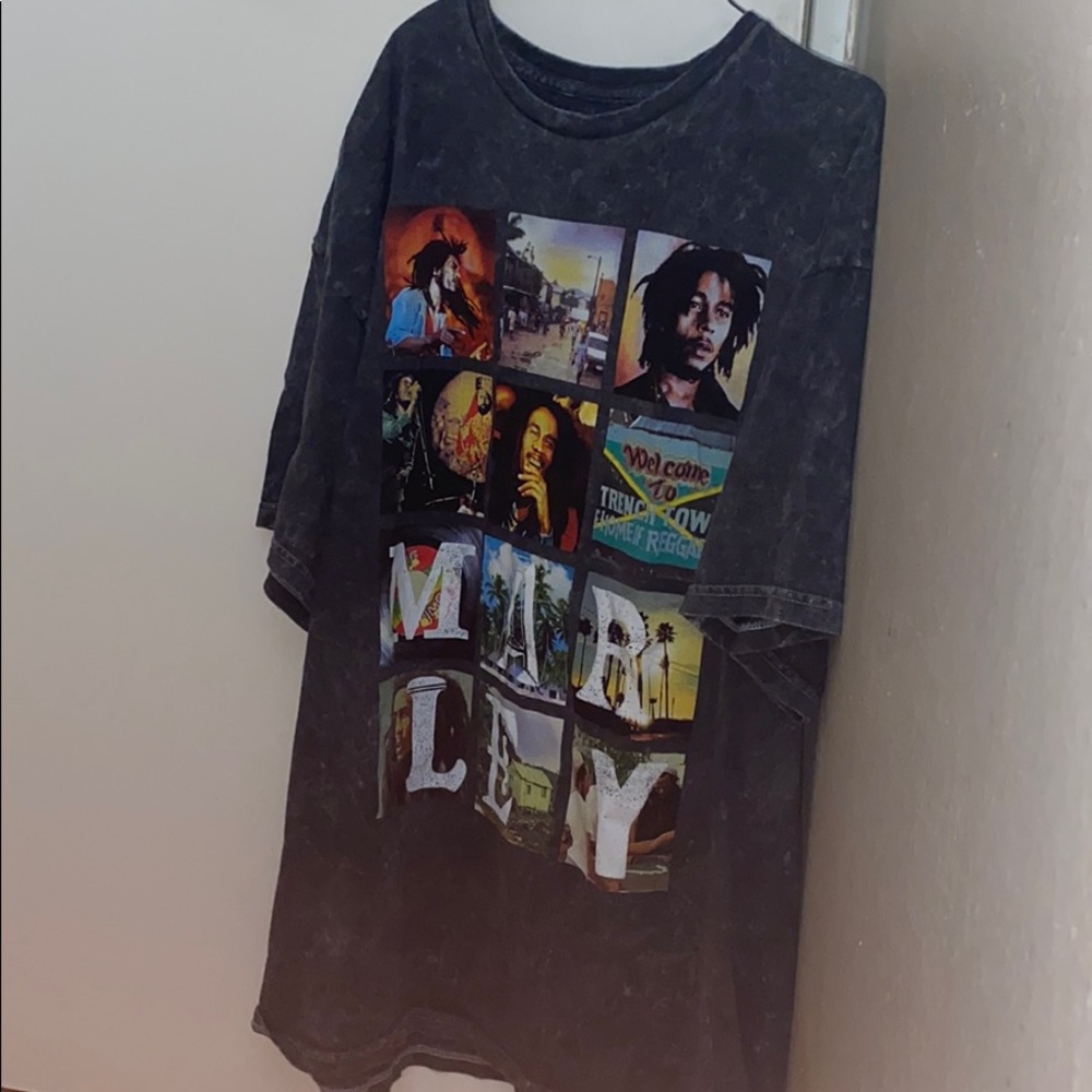 MENS XL BOB MARLEY SHIRT ZIONS ROOTSWEAR